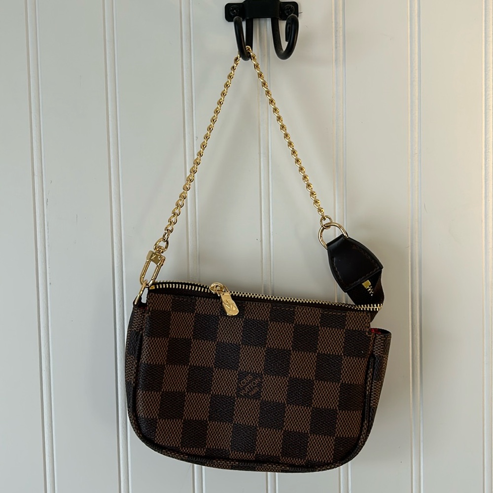 Mini checkered purse